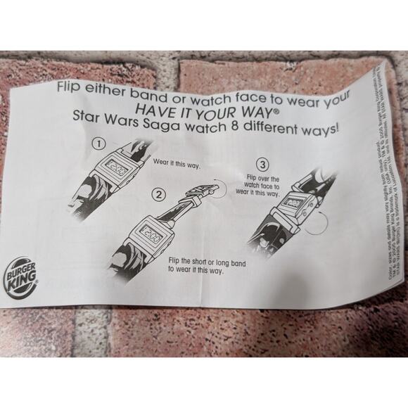 Burger King Star Wars The Empire Strikes Back Han Solo & Boba Fett Watch In Tin - Picture 8 of 8